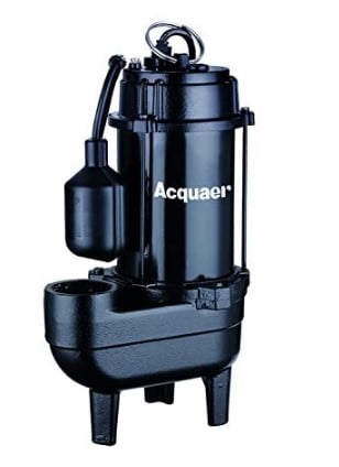 Acquaer Durable Cast iron Sewage Pump withPiggy back switch Acquaer 1/2 HP Durable Cast iron Sewage Pump