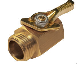 Dramm Heavy-Duty Brass Shut-Off valve
