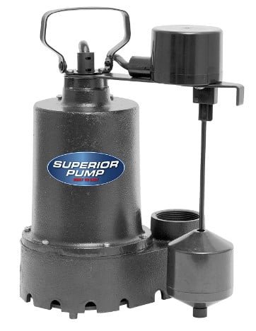 Superior Pump 92341 HP Cast Iron Submersible Sump Pump