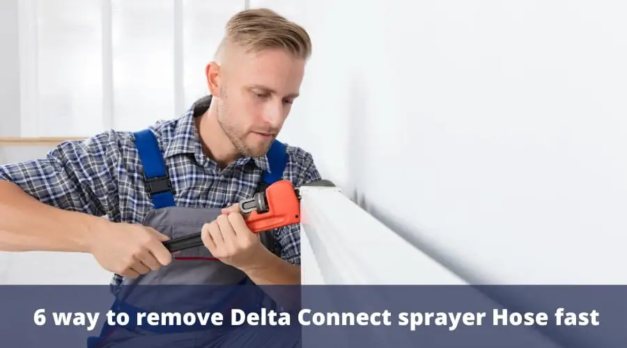 way to remove Delta Connect sprayer Hose fast way to remove Delta Connect sprayer Hose fast