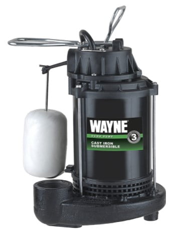 wayne Submersible Cast Iron and Steel Sump Pump