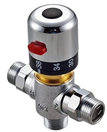 Rozin-Solid-Brass-G1-Thermostatic-Mixing-Valve