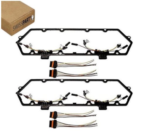 Valve-Cover-Gasket-With-Fuel-Injector-Glow-Plug-Harness-For-7.3L-94-97-F250-F350-Diesel-Powerstroke-Trucks