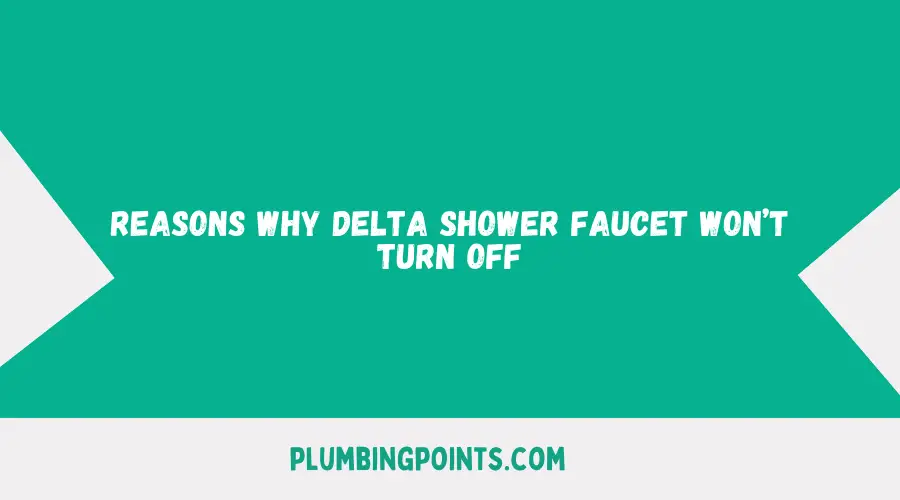  Why Delta Shower Faucet Won’t Turn Off